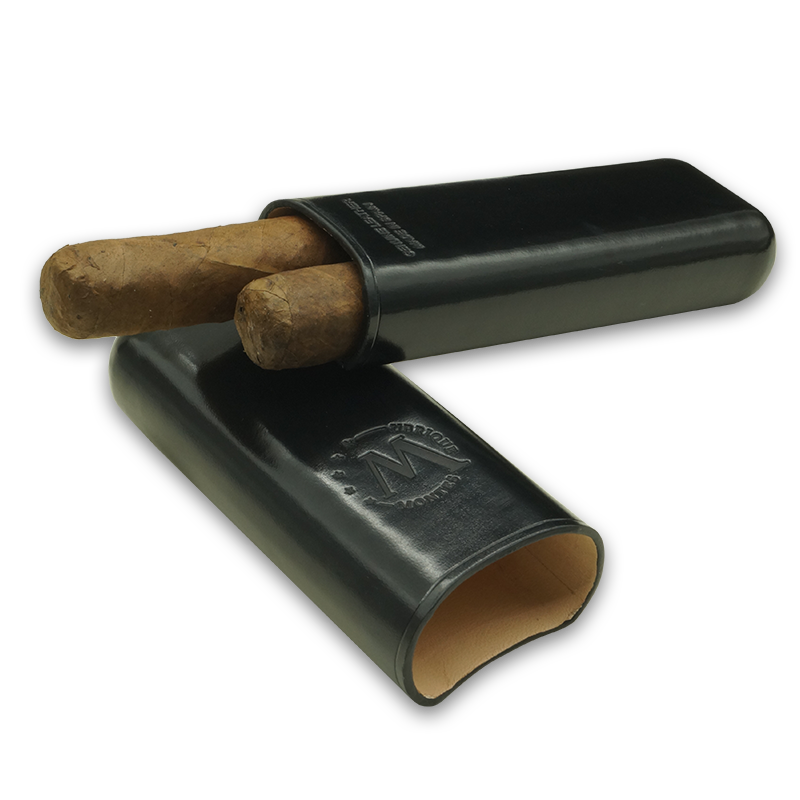 Montes Gerçek Deri El Yapımı 52 Ring Londres İkili Puro Kılıfı