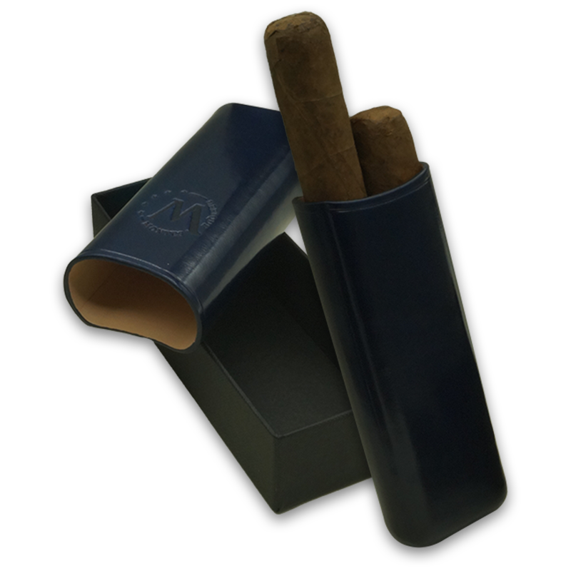 Montes Gerçek Deri El Yapımı 52 Ring Milan İkili Puro Kılıfı