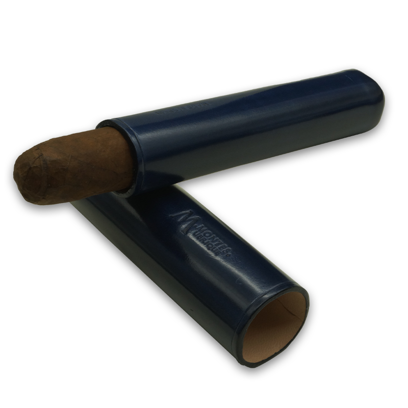 Montes Gerçek Deri El Yapımı 52 Ring Milan Tekli Puro Kılıfı