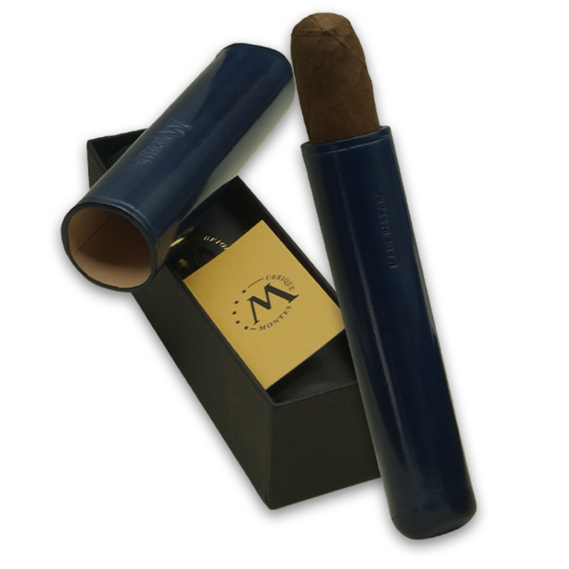 Montes Gerçek Deri El Yapımı 52 Ring Milan Tekli Puro Kılıfı