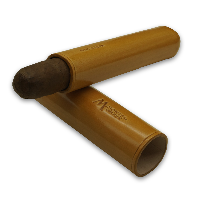 Montes Gerçek Deri El Yapımı 52 Ring Munich Tekli Puro Kılıfı