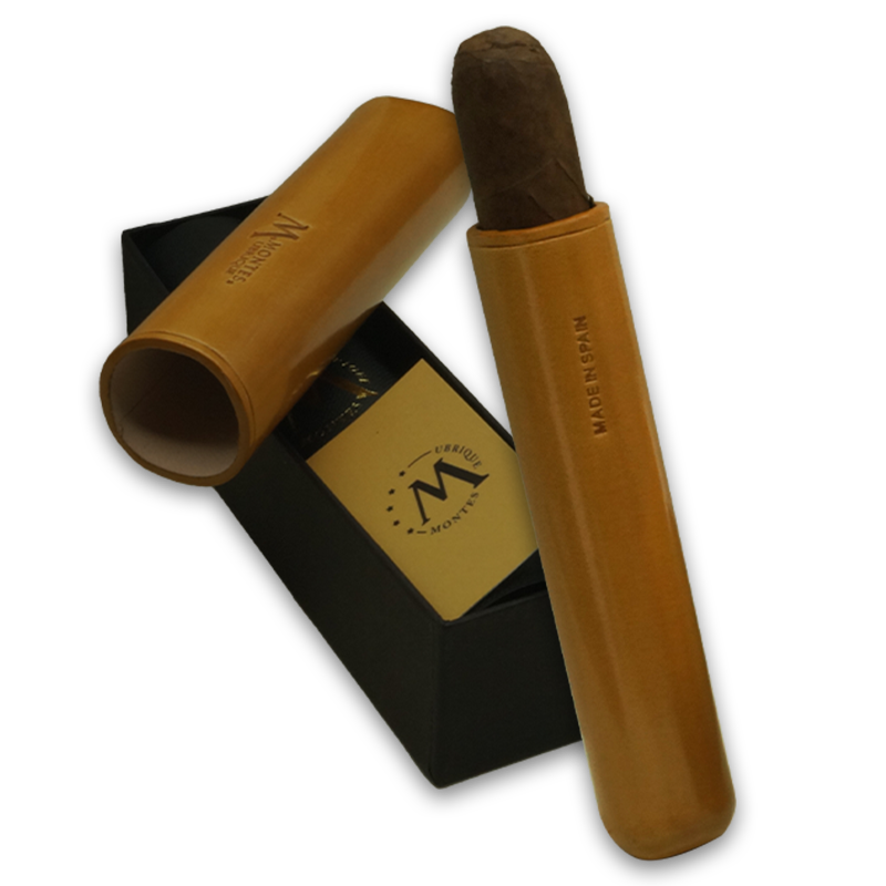 Montes Gerçek Deri El Yapımı 52 Ring Munich Tekli Puro Kılıfı