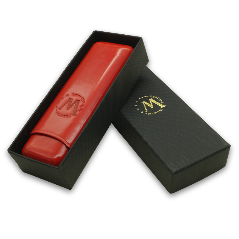 Montes Gerçek Deri El Yapımı 52 Ring Paris İkili Puro Kılıfı