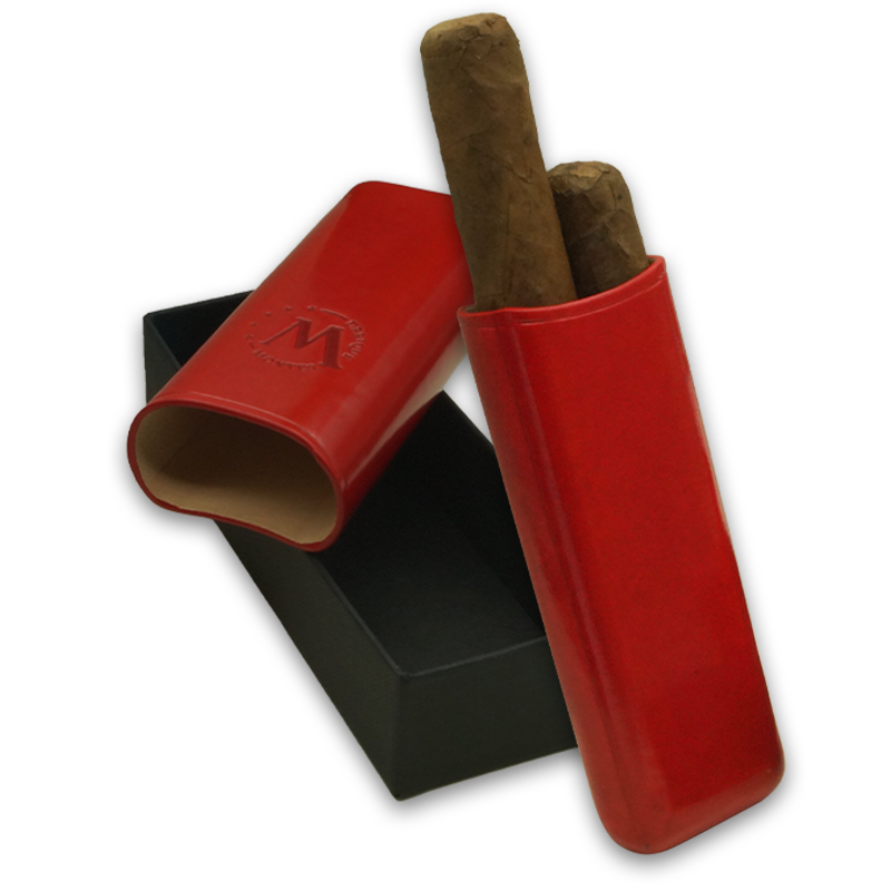 Montes Gerçek Deri El Yapımı 52 Ring Paris İkili Puro Kılıfı