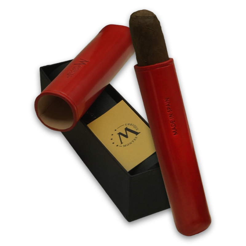 Montes Gerçek Deri El Yapımı 52 Ring Paris Tekli Puro Kılıfı