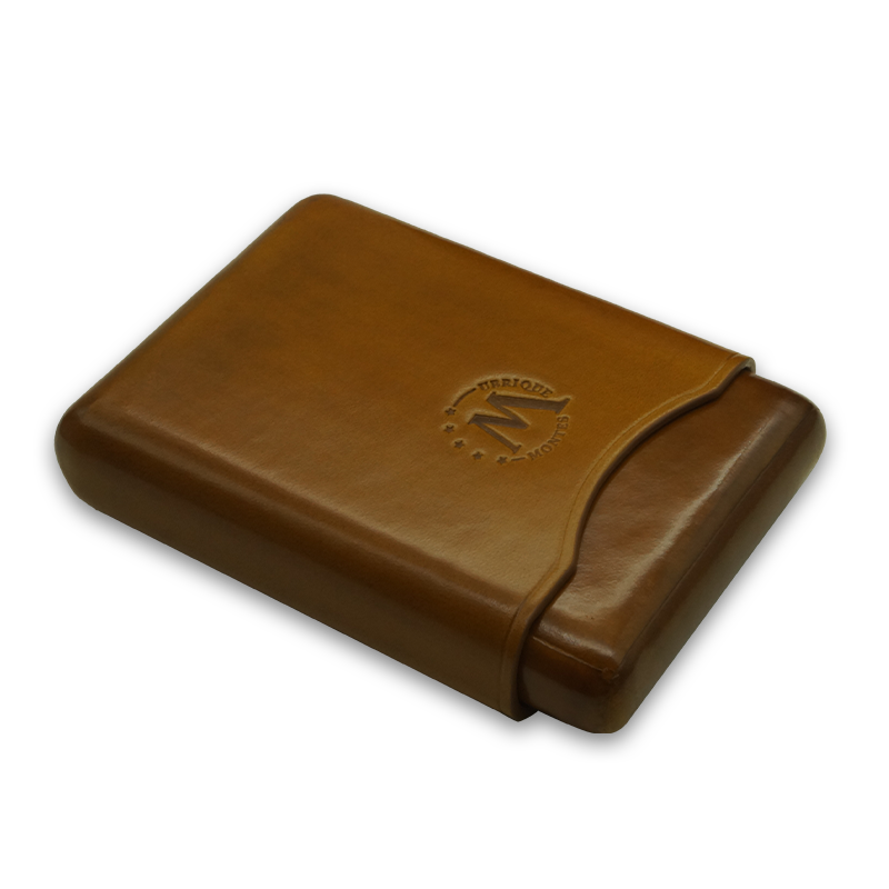 Montes Gerçek Deri El Yapımı 55 Ring Munich Dörtlü Puro Kılıfı