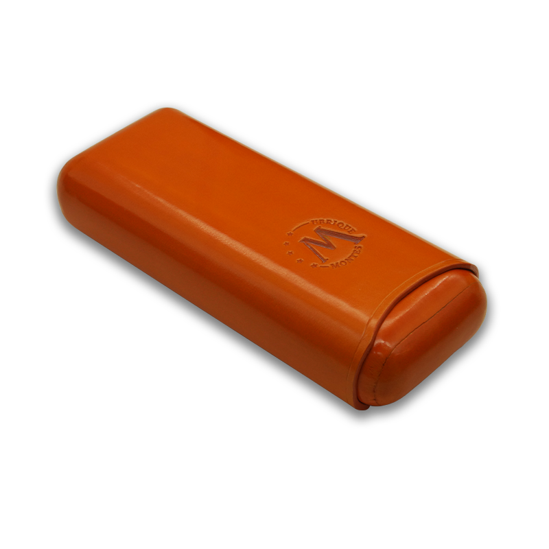 Montes Gerçek Deri El Yapımı 65 Ring Amsterdam İkili Puro Kılıfı