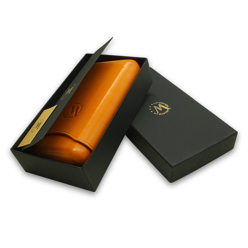 Montes Gerçek Deri El Yapımı 65 Ring Amsterdam Üçlü Puro Kılıfı