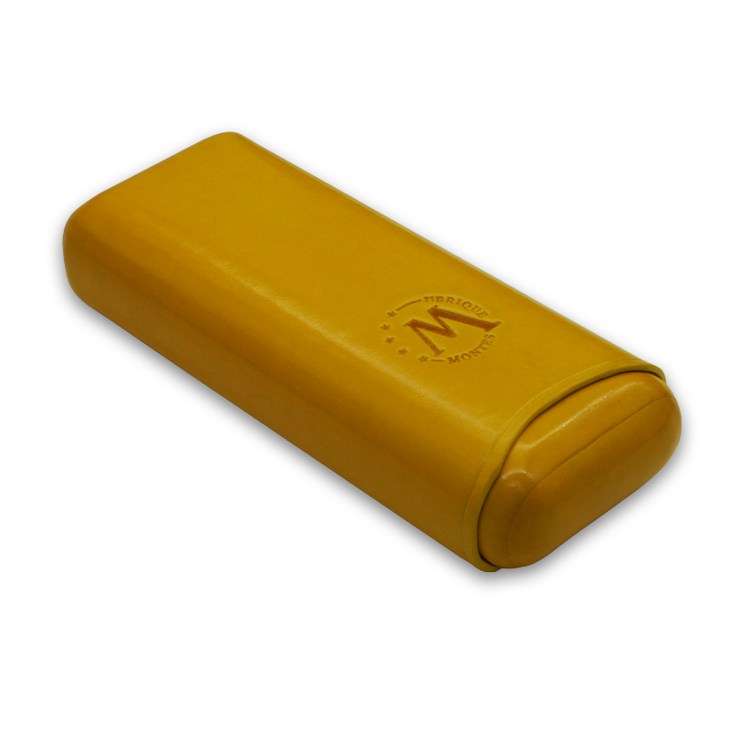 Montes Gerçek Deri El Yapımı 65 Ring Bali İkili Puro Kılıfı