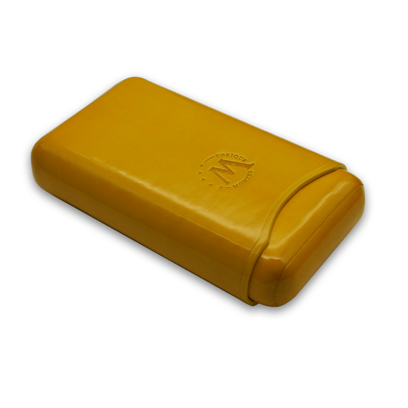 Montes Gerçek Deri El Yapımı 65 Ring Bali Üçlü Puro Kılıfı