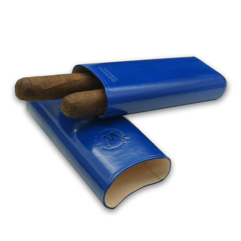 Montes Gerçek Deri El Yapımı 65 Ring Monaco İkili Puro Kılıfı