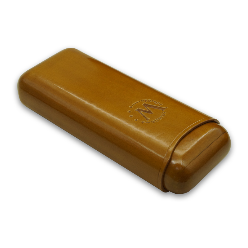 Montes Gerçek Deri El Yapımı 65 Ring Munich İkili Puro Kılıfı