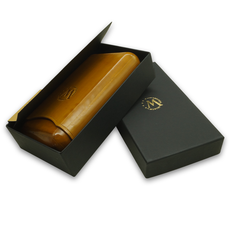 Montes Gerçek Deri El Yapımı 65 Ring Munich Üçlü Puro Kılıfı