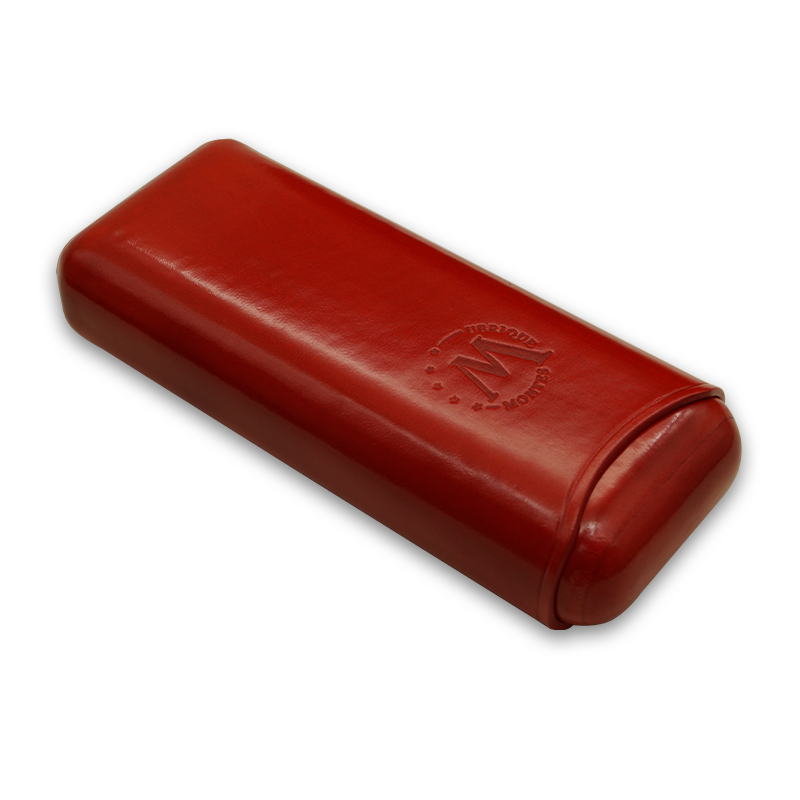 Montes Gerçek Deri El Yapımı 65 Ring Paris İkili Puro Kılıfı