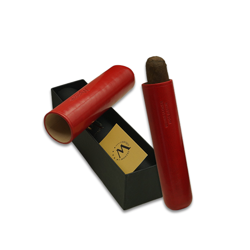 Montes Gerçek Deri El Yapımı 65 Ring Paris Tekli Puro Kılıfı