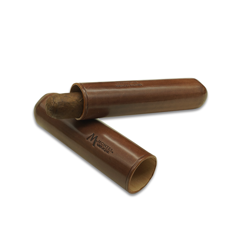 Montes Gerçek Deri El Yapımı 65 Ring Roma Tekli Puro Kılıfı