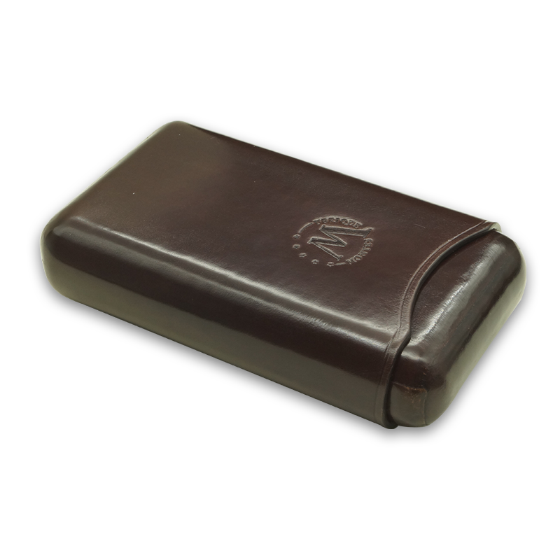 Montes Gerçek Deri El Yapımı 65 Ring Viena Üçlü Puro Kılıfı