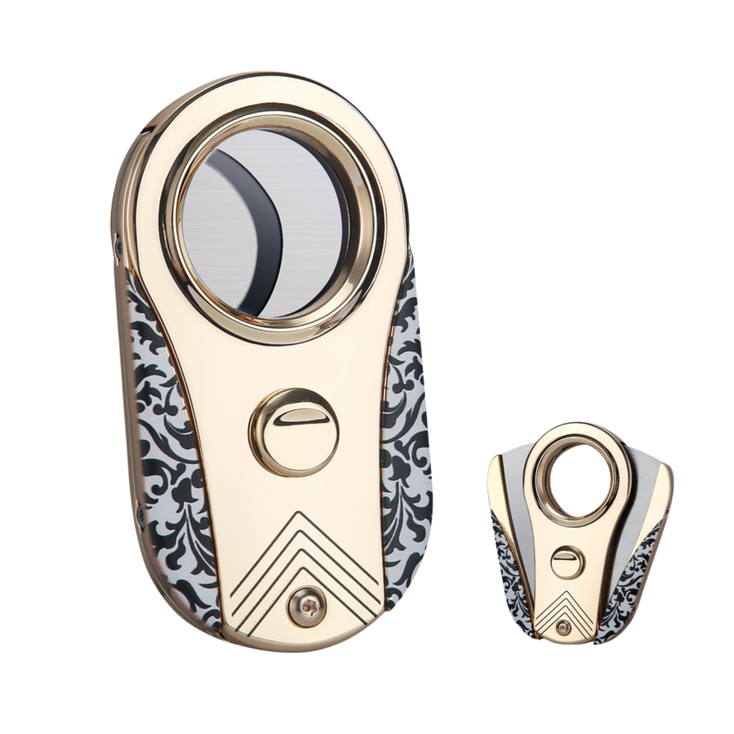 QC-3 Altın Beyaz Puro Kesici