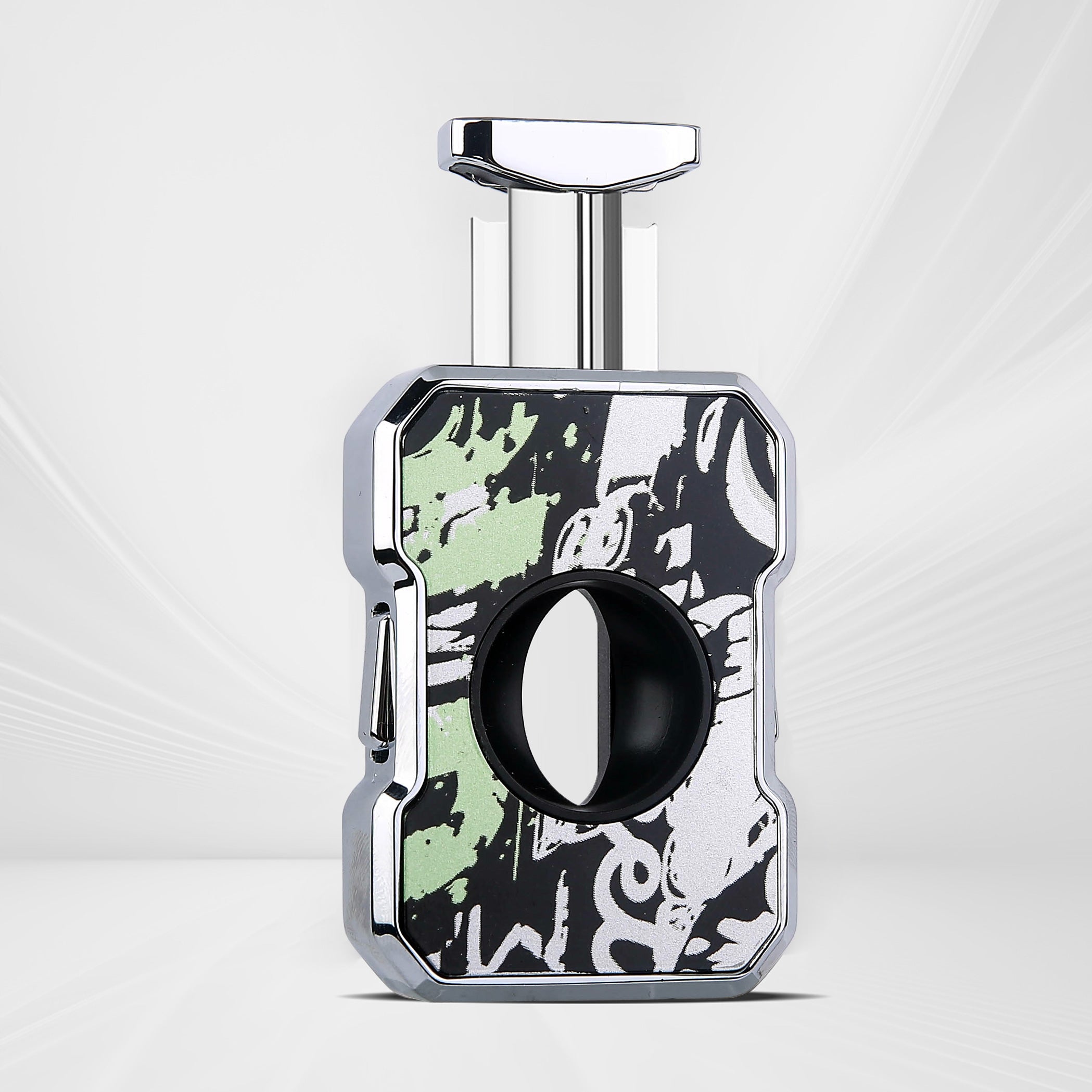 Quantoro QC-7 Chrome Graffiti V Cigar Cutter