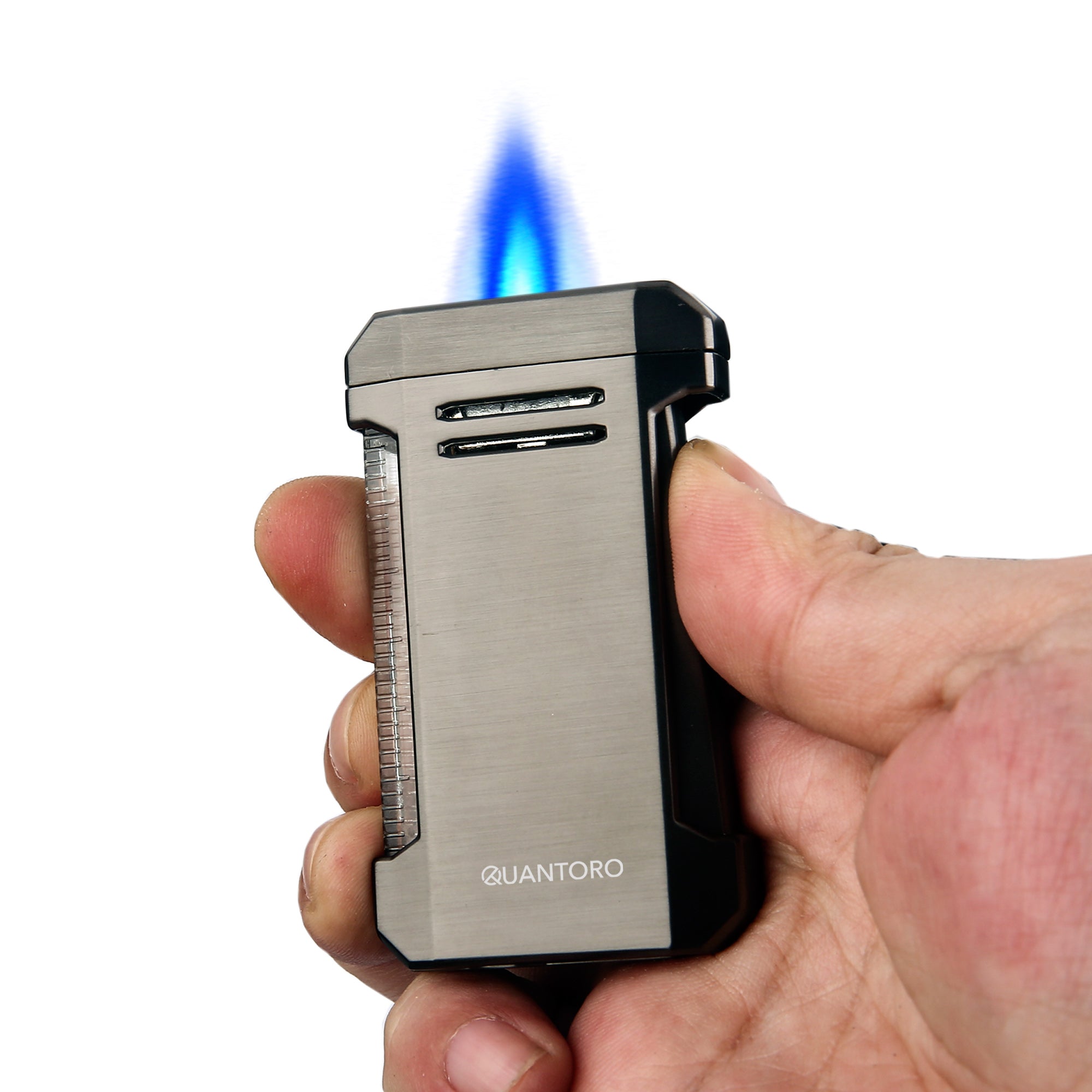 Quantoro MGM05-65 Üçlü Perde Alev Gunmetal Çakmak