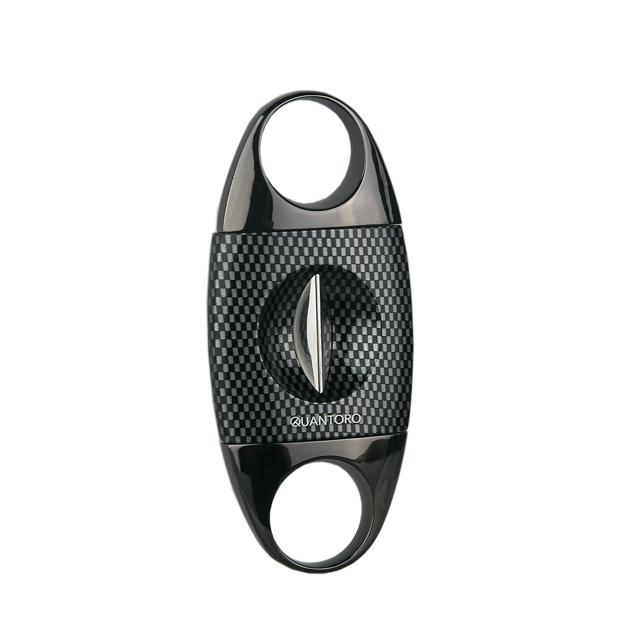 Quantoro QC-10 V-Cut Black Carbon Cigar Cutter