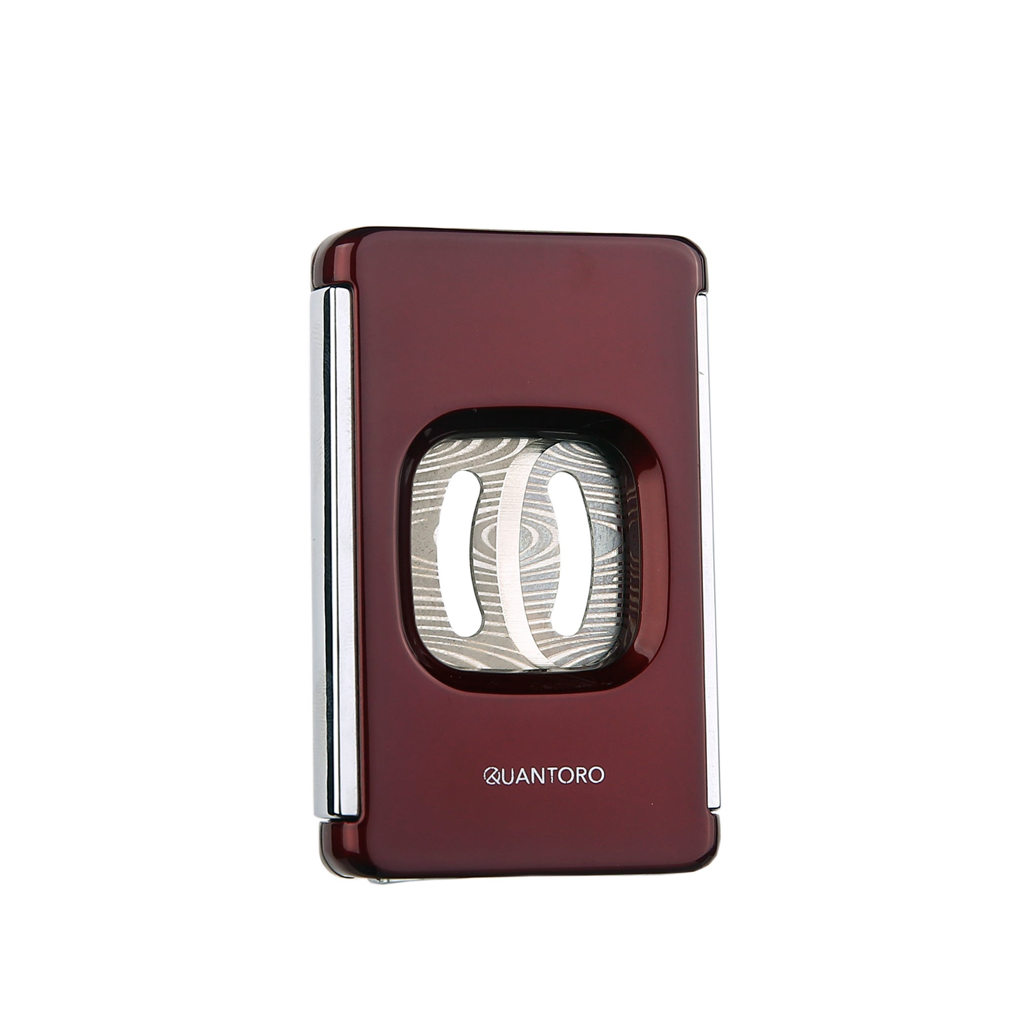 Quantoro QC-13 Damascus Double Blade Red Cigar Cutter
