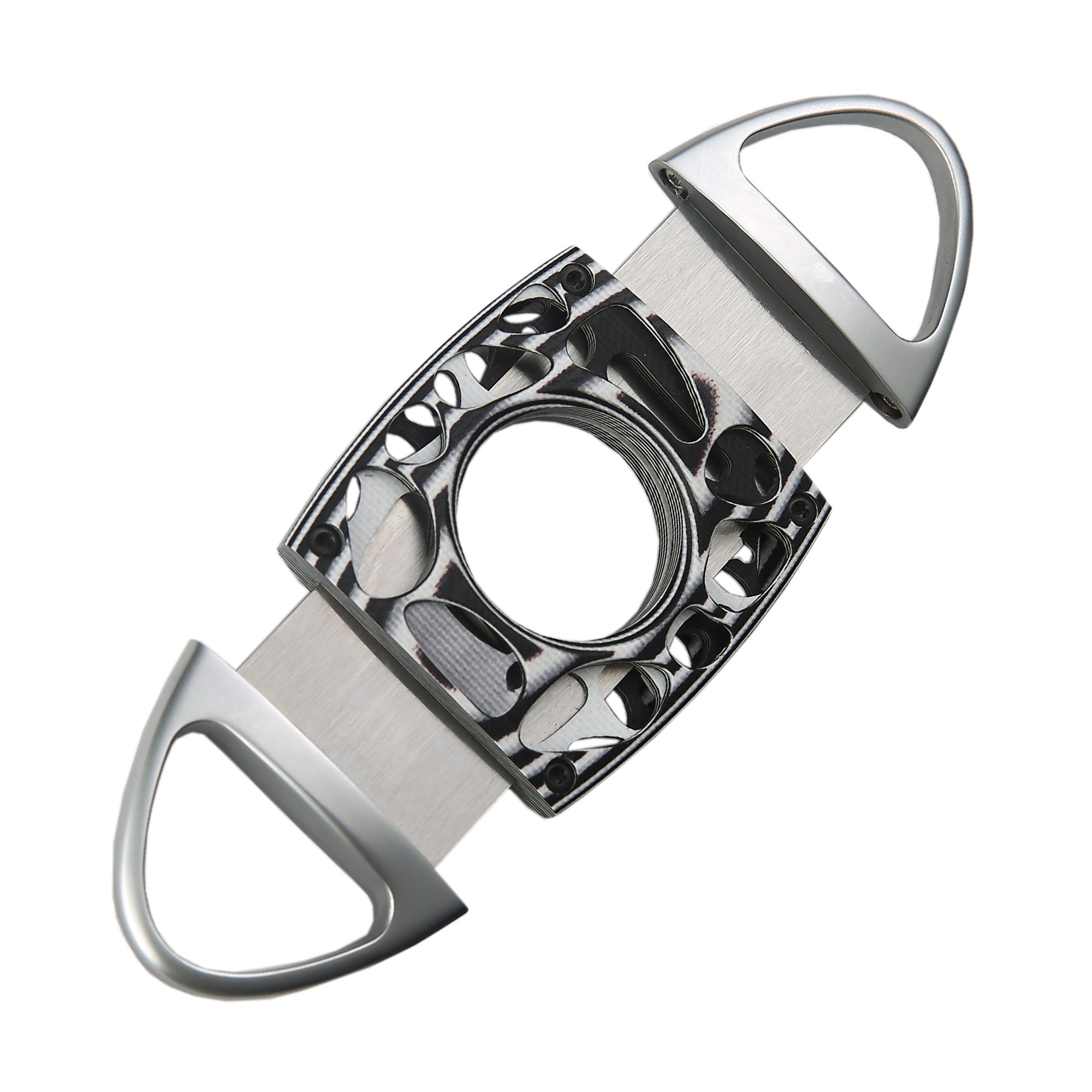 Quantoro QC-18 Metal CNC İşlemeli Silver/White Puro Kesici