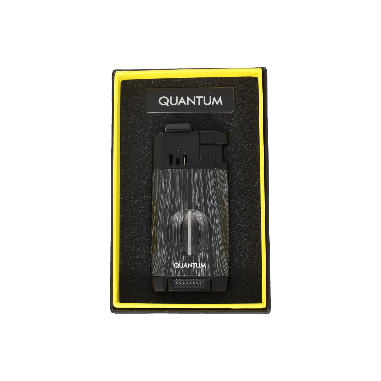 MGM-15 Black Wood Çift Torch Jet Alev V-Cut Çakmak