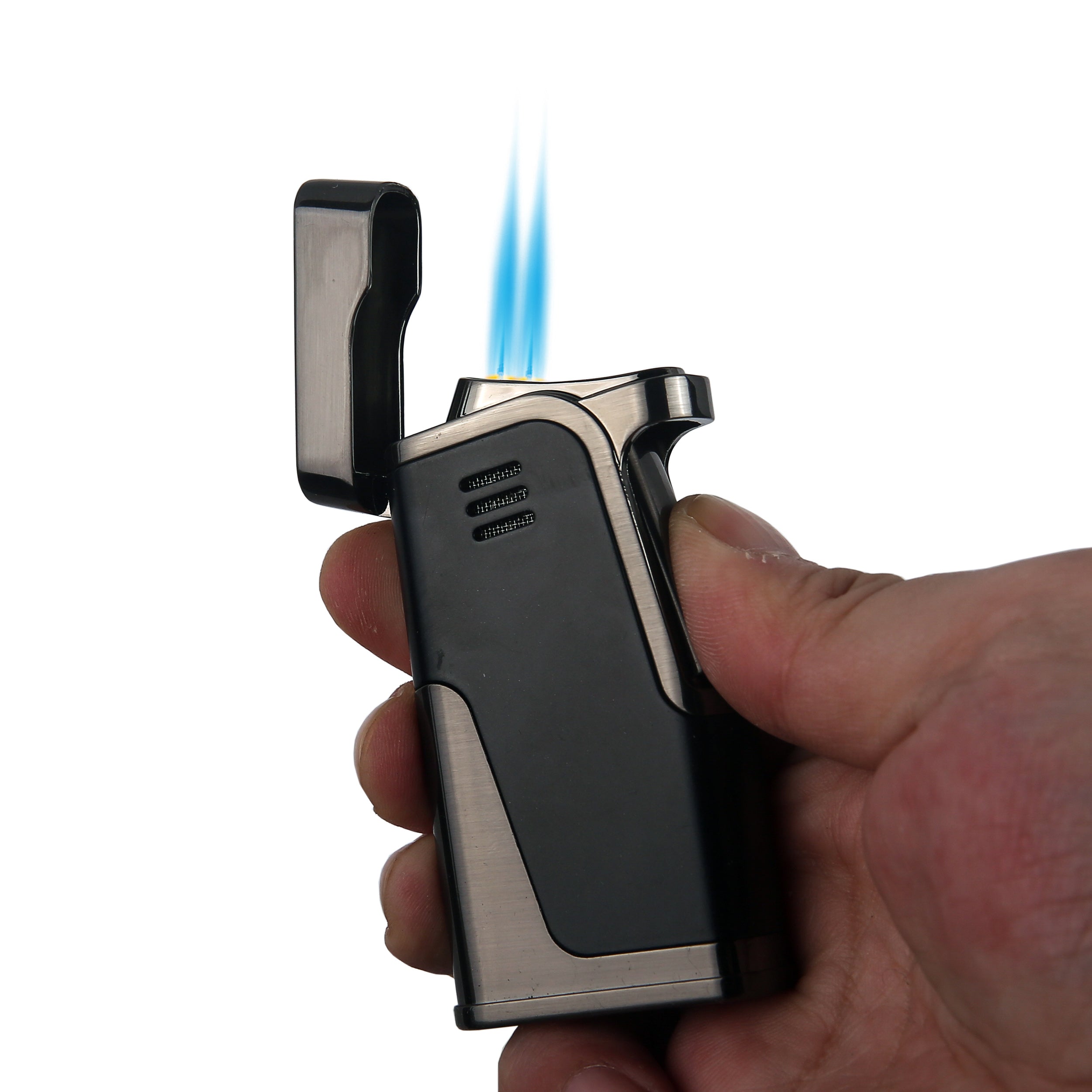 MGM-19 Gunmetal Çift Torch Jet Alev Çakmak