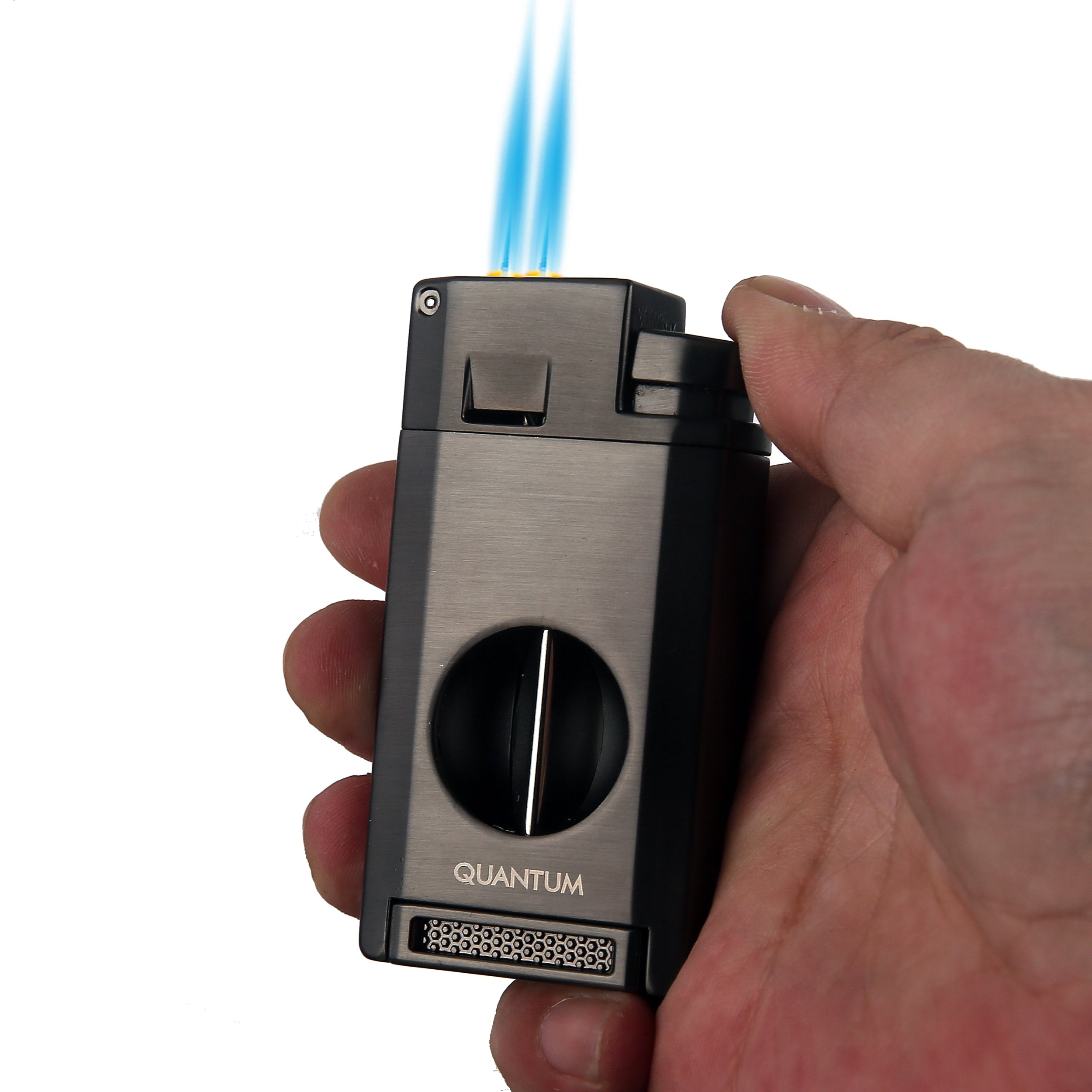 MGM-27 E-Black Çift Torch Jet Alev V-Cut Çakmak