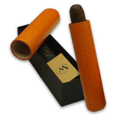 Montes Gerçek Deri El Yapımı 52 Ring Amsterdam Tekli Puro Kılıfı