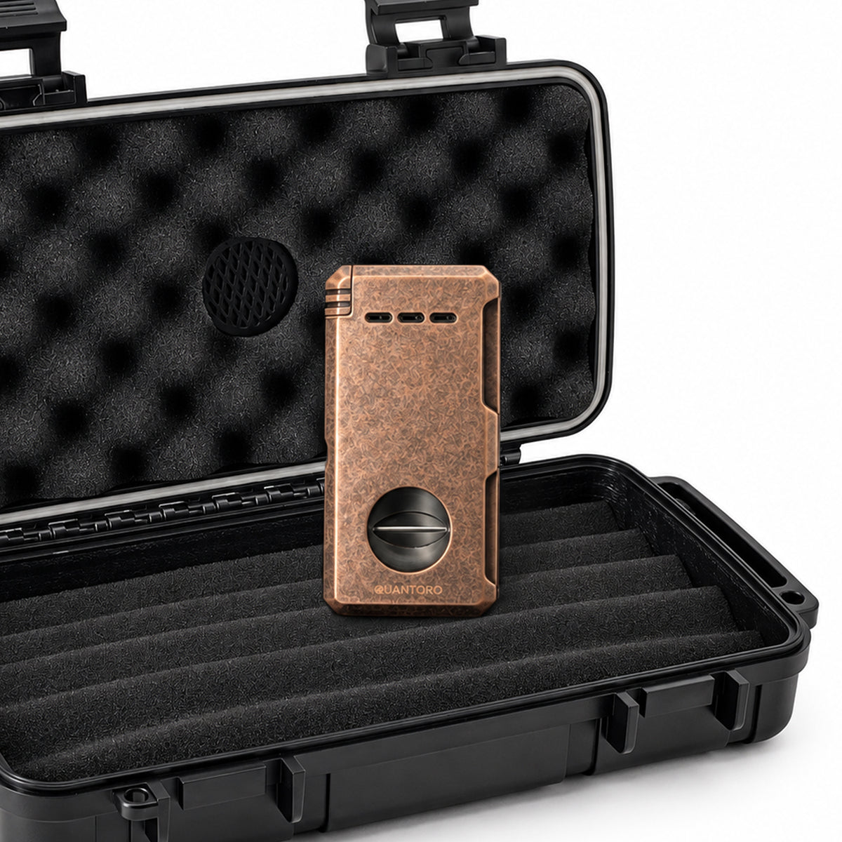 2'li Bronz Puro Seti | Premium Çakmak+Seyahat Humidoru