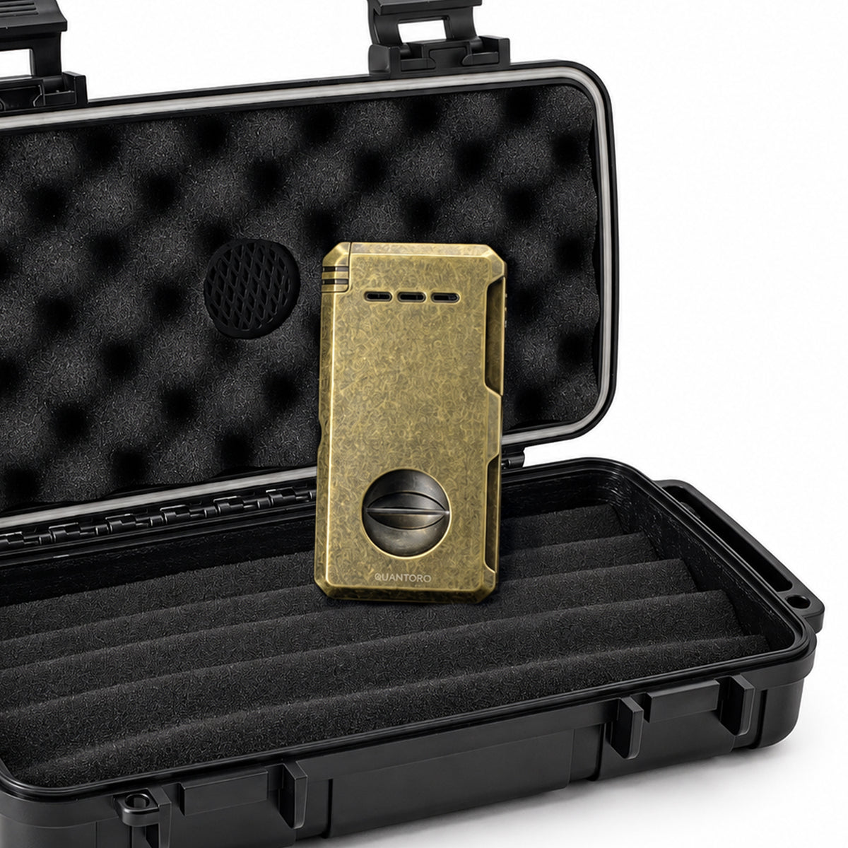2'li Gold Puro Seti | Premium Çakmak+Seyahat Humidoru