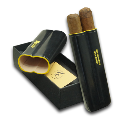 Montes Gerçek Deri El Yapımı 52 Ring Dark İkili Puro Kılıfı