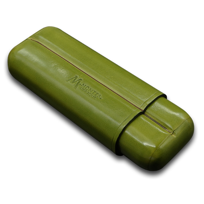Montes Gerçek Deri El Yapımı 52 Ring Grass İkili Puro Kılıfı