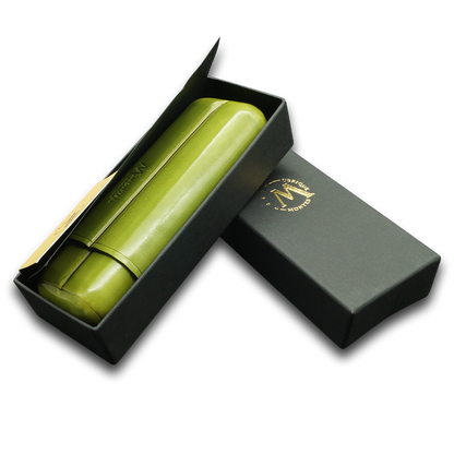 Montes Gerçek Deri El Yapımı 52 Ring Grass İkili Puro Kılıfı