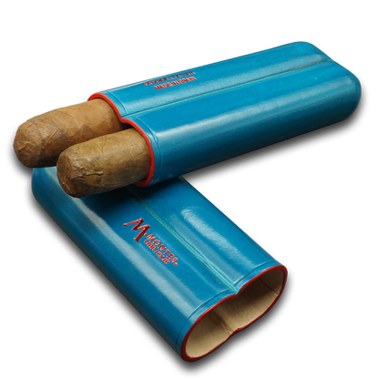 Montes Gerçek Deri El Yapımı 52 Ring Ocean İkili Puro Kılıfı