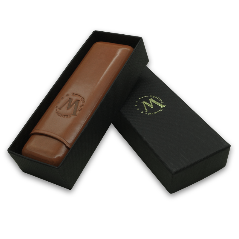 Montes Gerçek Deri El Yapımı 52 Ring Roma İkili Puro Kılıfı