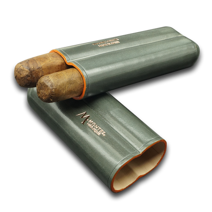 Montes Gerçek Deri El Yapımı 52 Ring Shadow İkili Puro Kılıfı