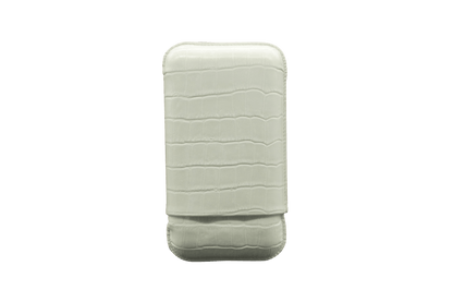 Montes Gerçek Deri El Yapımı 60 Ring Krokodil Nieve Üçlü Puro Kılıfı