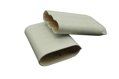 Montes Gerçek Deri El Yapımı 60 Ring Krokodil Nieve Üçlü Puro Kılıfı