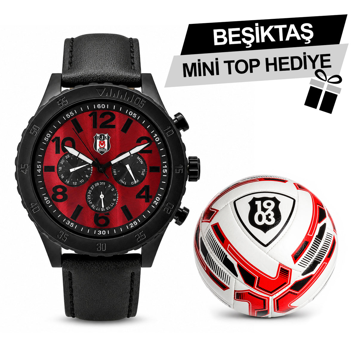 Beşiktaş Lisanslı Kol Saati 56E2S45767 - BJK Mini Top Hediyeli