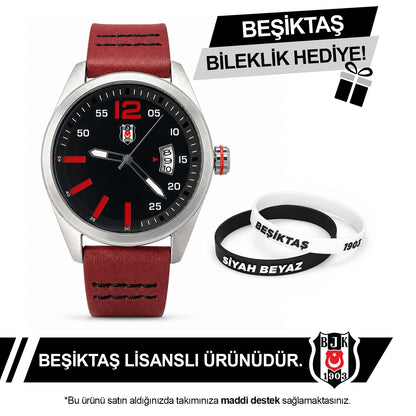 Beşiktaş Lisanslı Kol Saati 56E2S45775 - BJK Bileklik Hediyeli
