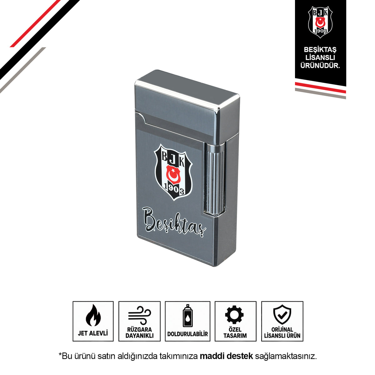Beşiktaş Lisanslı Premium Çakmak DP-02