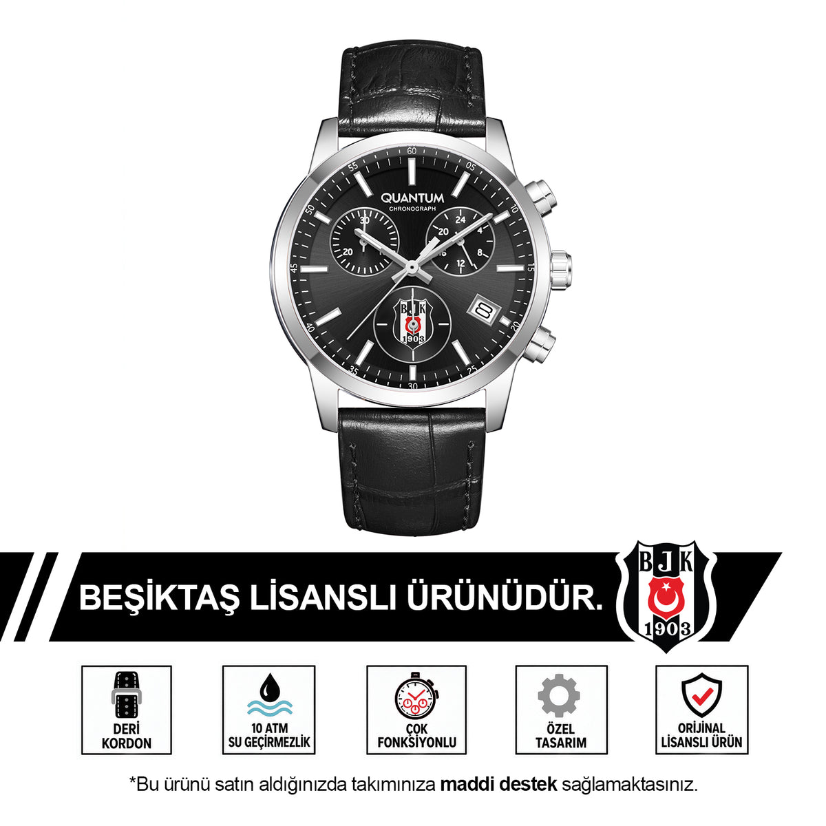 Beşiktaş Quantum Kol Saati 25/D1 GNL69E450023 - BJK KUPA HEDİYELİ
