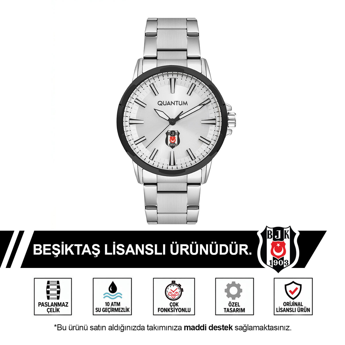 Beşiktaş Quantum Kol Saati GNL69E4515 - M3 - BJK KUPA HEDİYELİ