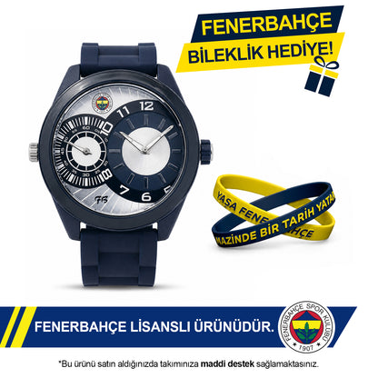 Fenerbahçe Navy Blue Wristwatch HA036U3S52 - FB Keychain Included as a Gift
