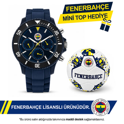 Fenerbahçe Navy Blue Wristwatch HA036U3S55 - FB Keychain Included as a Gift