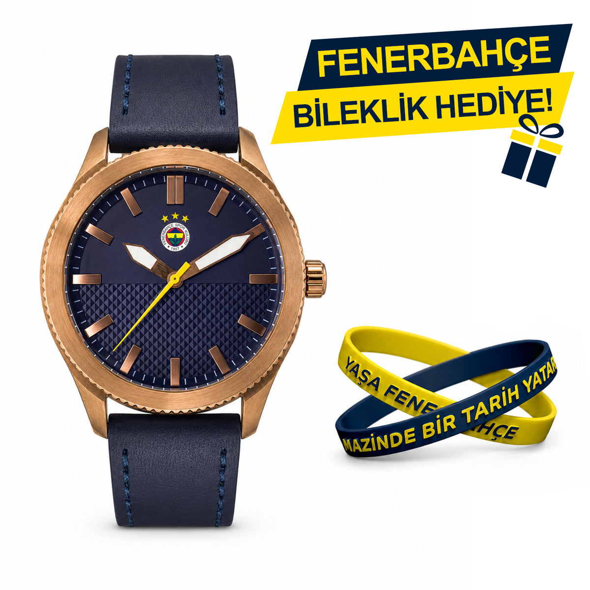 Fenerbahçe Lisanslı Kol Saati HA036E6S13 - FB Bileklik Hediyeli