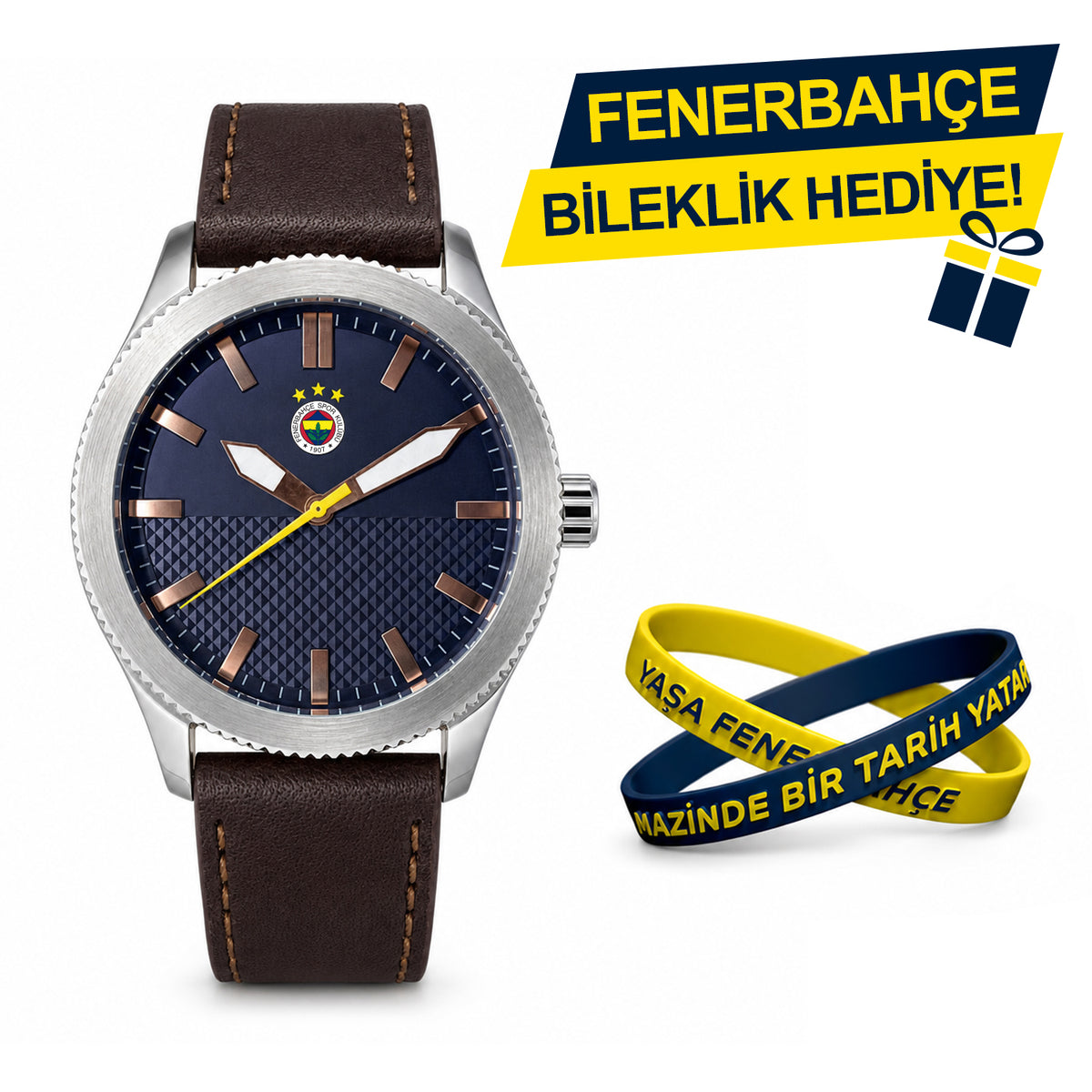 Fenerbahçe Lisanslı Kol Saati HA036E6S14 - FB Bileklik Hediyeli